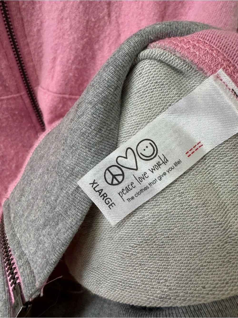 Kids Pink Zip Sweatshirt